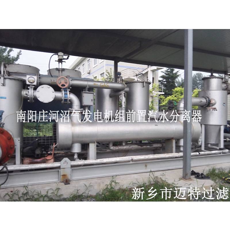 河南南陽垃圾沼氣發電廠燃燒機前氣體處理模塊，